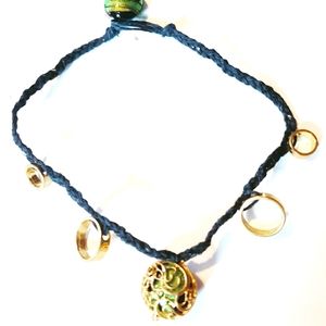 Black Gold And Green Necklace